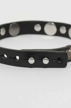 Smycke|Our Legacy 2 Cm Card Deck Choker Black Bridle Läder