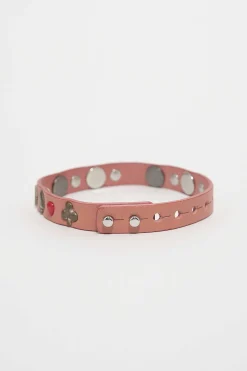 Smycke|Our Legacy 2 Cm Card Deck Choker Tasty Pink Leather