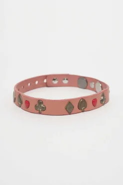 Smycke|Our Legacy 2 Cm Card Deck Choker Tasty Pink Leather
