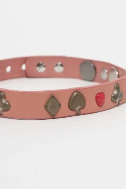 Smycke|Our Legacy 2 Cm Card Deck Choker Tasty Pink Leather