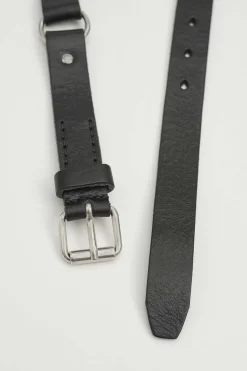 Bälten|Our Legacy 2,5 Cm Ringbalte Grizzly Svart Läder
