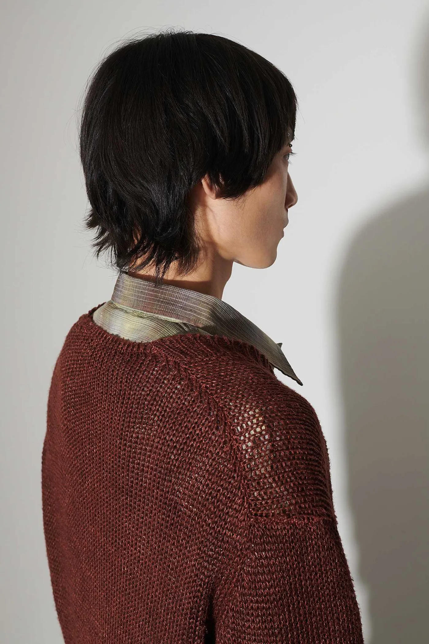 Stickat|Our Legacy Academy Cardigan Ruby Magnificent Hampa