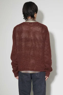 Stickat|Our Legacy Academy Cardigan Ruby Magnificent Hampa