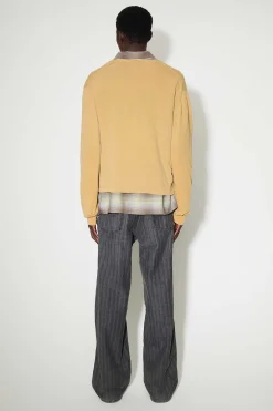 Stickat|Our Legacy Academy Cardigan Wet Sand Crunchy Cotton