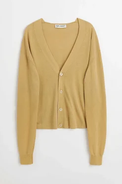 Stickat|Our Legacy Academy Cardigan Wet Sand Crunchy Cotton