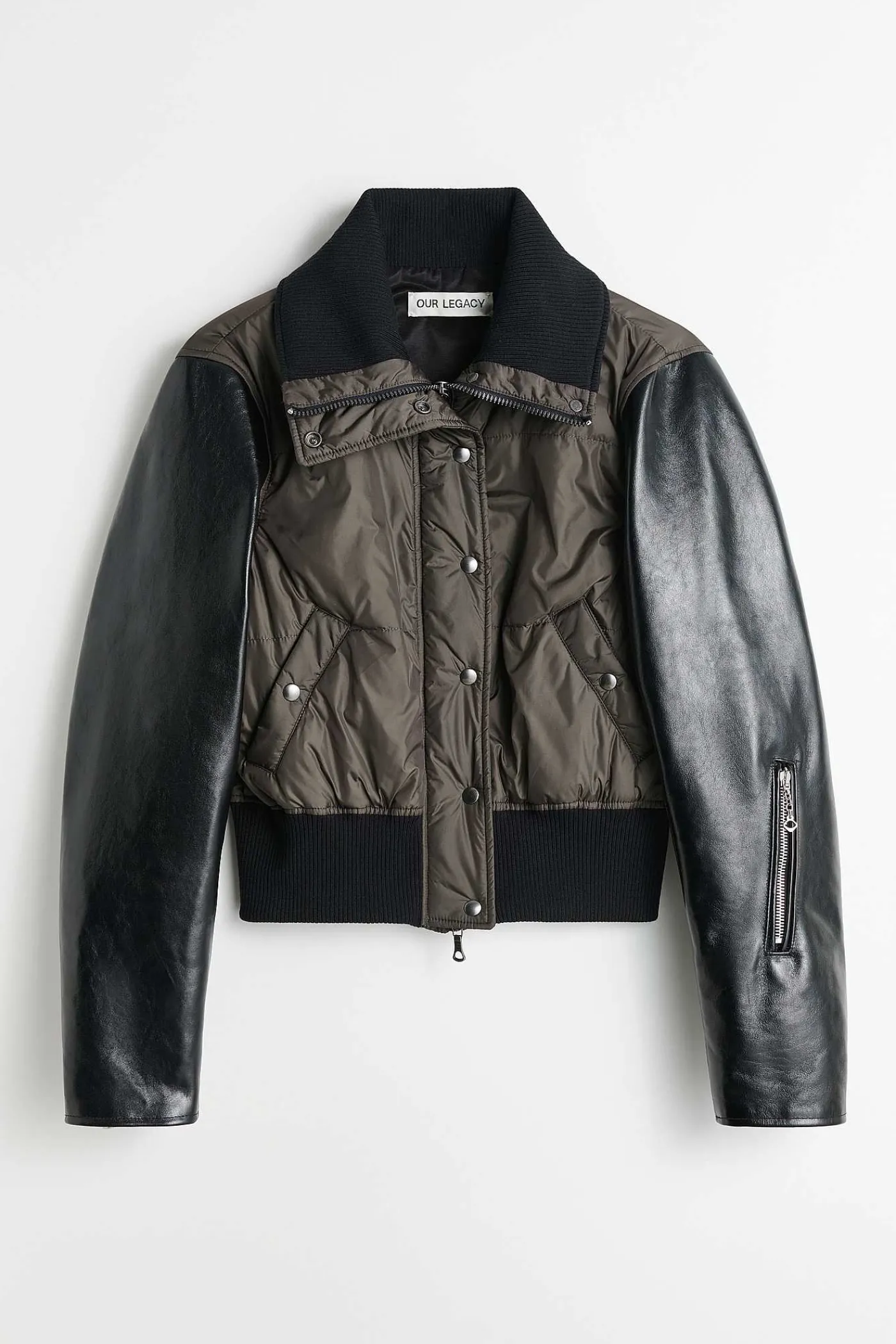 Ytterkläder|Our Legacy April Puffa Oxidized Grey Aero Nylon