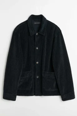 Ytterkläder|Our Legacy Arkiv Box Jacka Sliten Black Rustic Cord