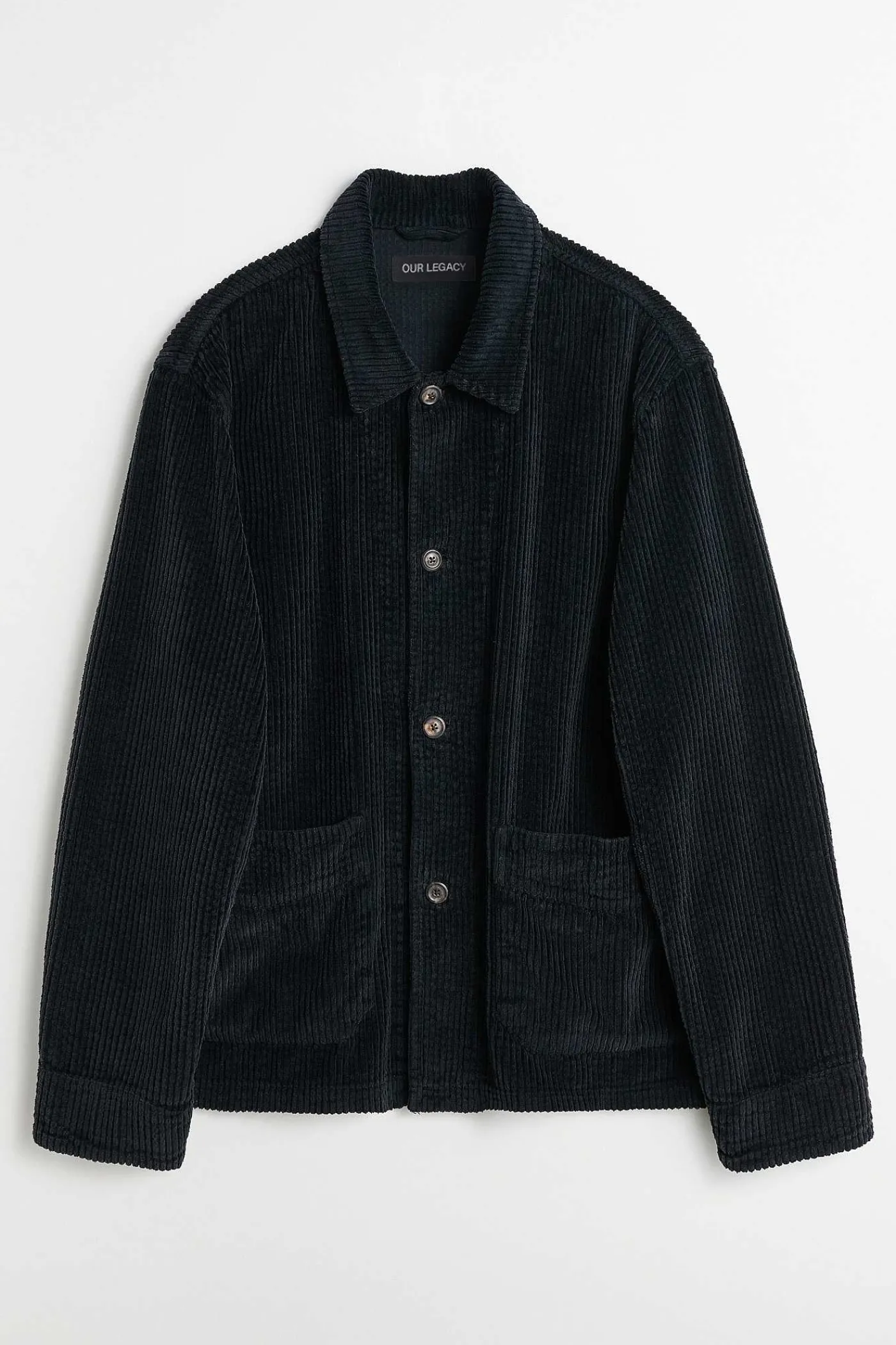 Ytterkläder|Our Legacy Arkiv Box Jacka Sliten Black Rustic Cord