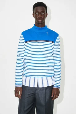Jersey|Our Legacy Artist Polo Trashed Carnot Stripe