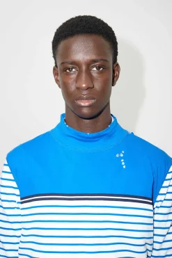 Jersey|Our Legacy Artist Polo Trashed Carnot Stripe