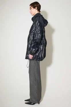 Ytterkläder|Our Legacy Avgas Puffa Svart Gummerad Nylon