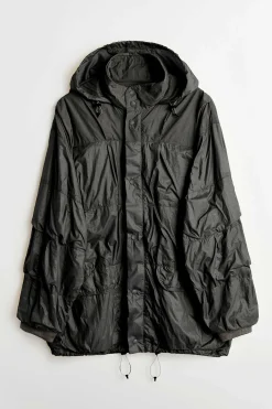 Ytterkläder|Our Legacy Avgas Puffa Svart Gummerad Nylon