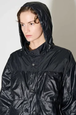 Ytterkläder|Our Legacy Avgas Puffa Svart Gummerad Nylon