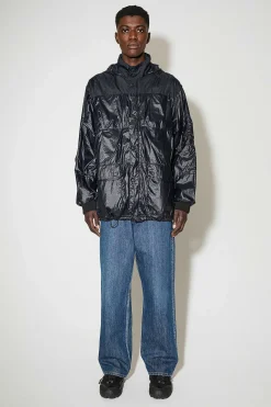 Ytterkläder|Our Legacy Avgas Puffa Svart Gummerad Nylon