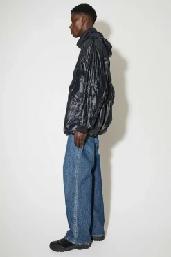 Ytterkläder|Our Legacy Avgas Puffa Svart Gummerad Nylon