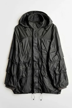 Ytterkläder|Our Legacy Avgas Puffa Svart Gummerad Nylon