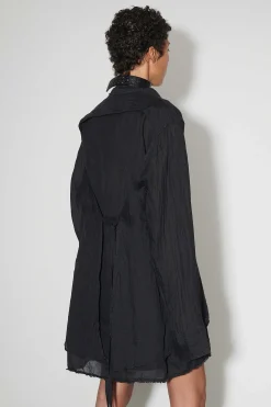Skjorttyg|Our Legacy Backless Liner Shirt Black Gauze Ramie