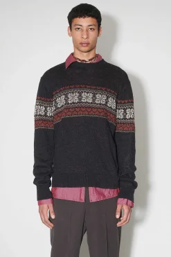 Stickat|Our Legacy Base Roundneck Dusk Fairisle Hampa