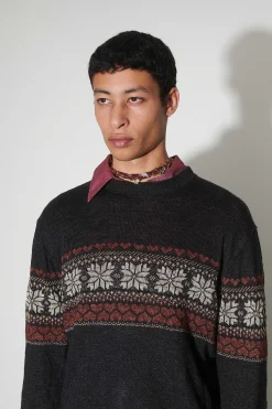 Stickat|Our Legacy Base Roundneck Dusk Fairisle Hampa