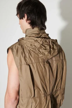 Ytterkläder|Our Legacy Beskuren Exhale Puffa Vest Cavalry Olive Aero Nylon
