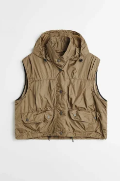 Ytterkläder|Our Legacy Beskuren Exhale Puffa Vest Cavalry Olive Aero Nylon