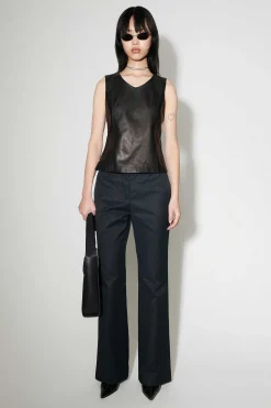 Läder|Our Legacy Biker Top Smidigt Svart Läder
