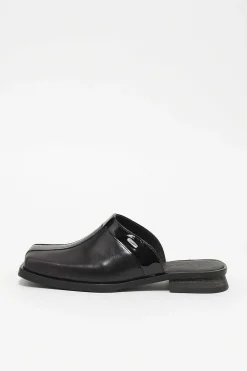 Mulor|Our Legacy Blunt Mule Top Fargat Svart Läder