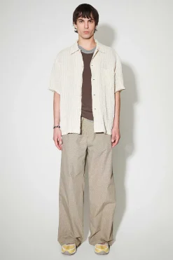 Skjorttyg|Our Legacy Box Shirt Shortsleeve Light Authentic Seersucker