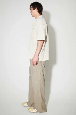 Skjorttyg|Our Legacy Box Shirt Shortsleeve Light Authentic Seersucker