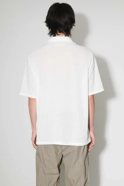Skjorttyg|Our Legacy Box Skjorta Kortarmad Vit Boucle