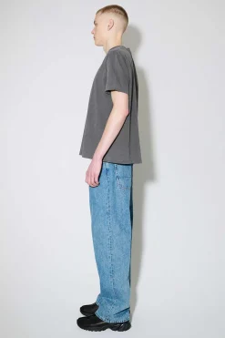 Jersey|Our Legacy Box T-Shirt Sliten Svart Legacy Jersey