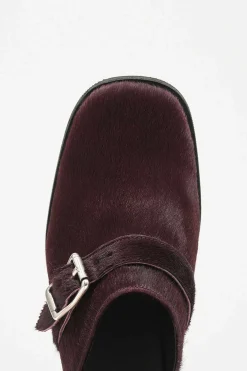 Mulor|Our Legacy Camion Mule Caramel Bordeaux-Har Pa Gomma