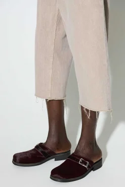 Mulor|Our Legacy Camion Mule Caramel Bordeaux-Har Pa Gomma