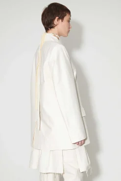 Passning|Our Legacy Carp Blazer Natural Crinkled Cotton Nylon