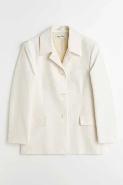 Passning|Our Legacy Carp Blazer Natural Crinkled Cotton Nylon
