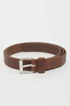 Bälten|Our Legacy Cm Balte Laser Crack Cognac Läder