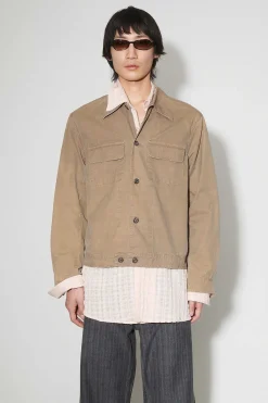 Ytterkläder|Our Legacy Coach Jacka Dark Sand Rich Poplin