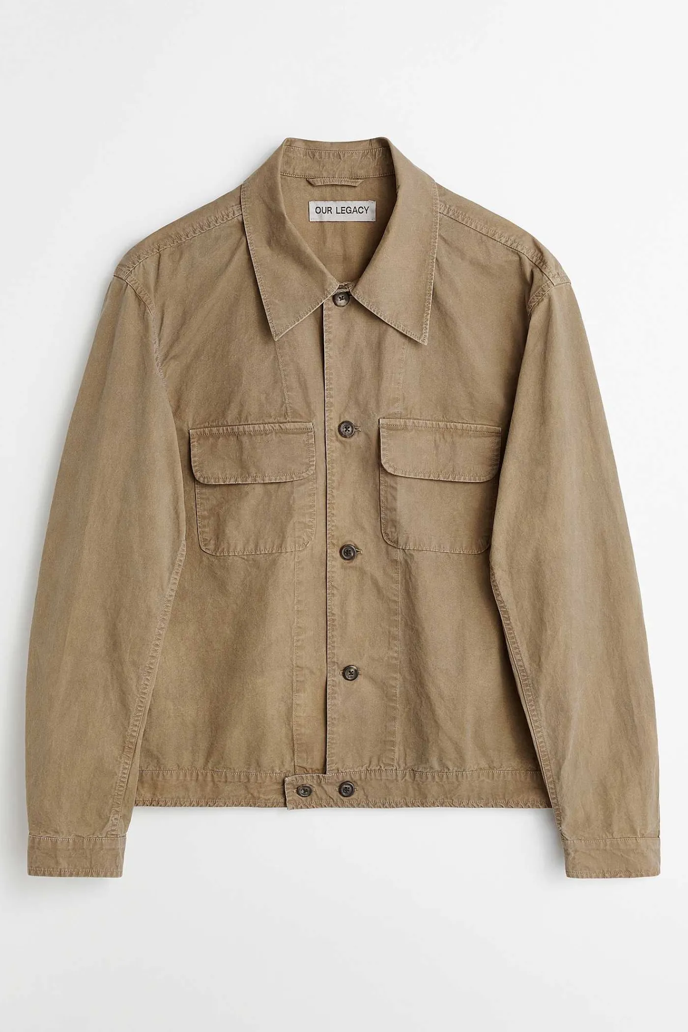 Ytterkläder|Our Legacy Coach Jacka Dark Sand Rich Poplin
