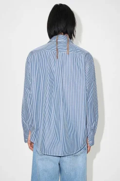 Skjorttyg|Our Legacy Coco 70S Shirt Blue Mid Mgmt Stripe