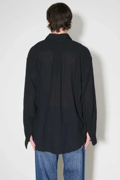 Skjorttyg|Our Legacy Coco Skjorta Washed Black Air Cotton