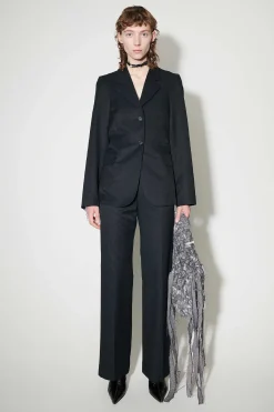 Passning|Our Legacy Dart Blazer Deluxe Black Exquisite Weave