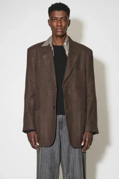 Passning|Our Legacy Embrace Blazer Antique Chocolate Arctic Linen