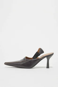 Skor|Our Legacy Envelope Heel Top Fargat Svart Läder