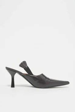 Skor|Our Legacy Envelope Heel Top Fargat Svart Läder