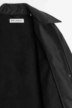 Ytterkläder|Our Legacy Evening Coach Jacka Black Fleecy Tech