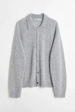 Stickat|Our Legacy Evening Polo Dust Melange Fuzzy Alpaca