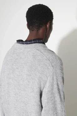 Stickat|Our Legacy Evening Polo Dust Melange Fuzzy Alpaca