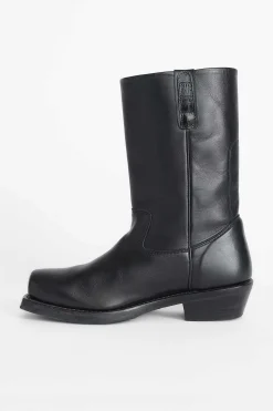 Stövlar|Our Legacy Flat Toe Boot Svart Läder