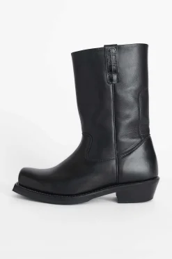 Stövlar|Our Legacy Flat Toe Boot Svart Läder