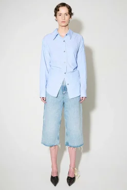 Skjorttyg|Our Legacy Forklade Skjorta Azorerna Stripe Seashore Cotton